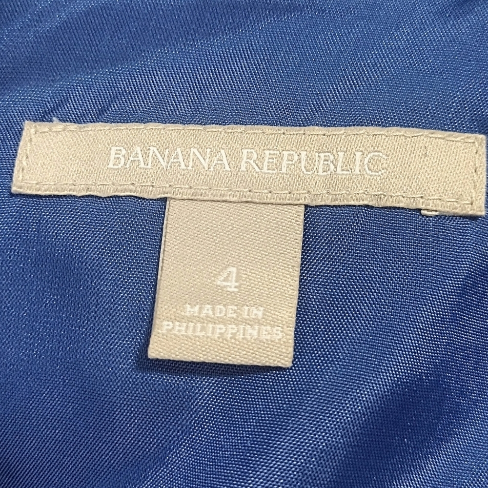 Banana Republic Royal Blue Single-Button Blazer Size 4 - Picture 5 of 8